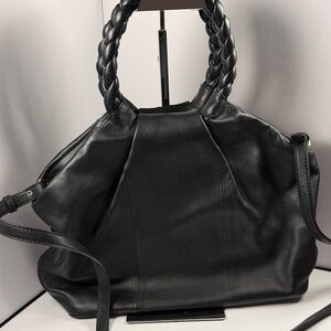 Vince Camuto Black Leather Shoulder Bag